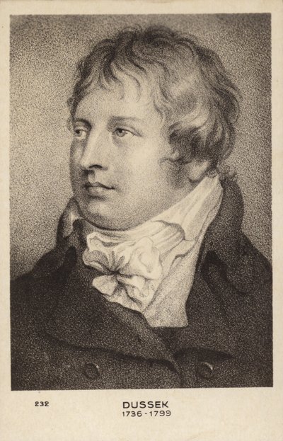 Jan Ladislav Dussek, Tsjechische componist en pianist (1760-1812) door Czech School