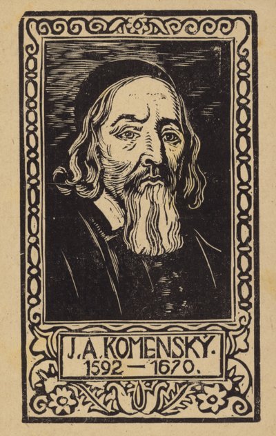 John Amos Comenius (1592-1670), Tsjechische leraar, opvoeder en schrijver door Czech School