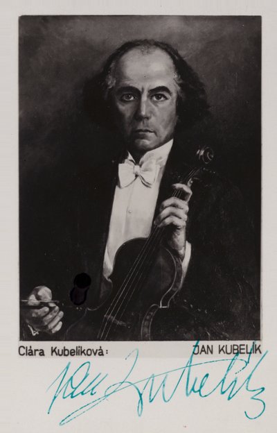 Portret van Jan Kubelik door Czech School