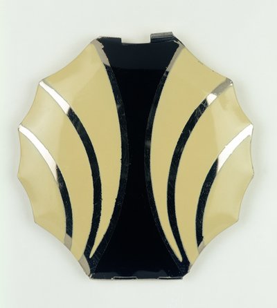 Prinses Art Deco Poederdoos, Tsjechisch, 1920s door Czech School