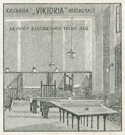 Viktoria café en restaurant door Czech School