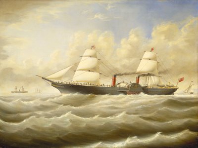 Het stoomschip 