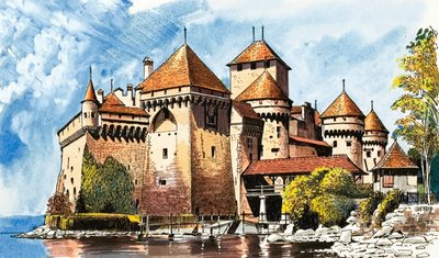 Kasteel De Chillon door Dan Escott