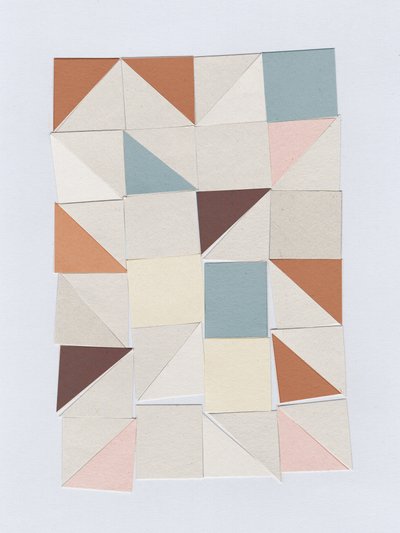 Geometrisch pastel door Dan Hobday