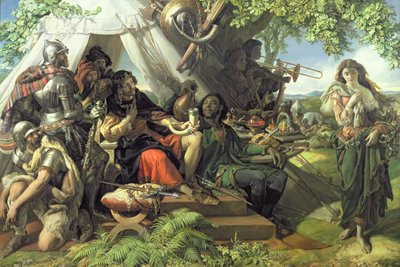Koning Cophetua en het bedelmeisje door Daniel Maclise