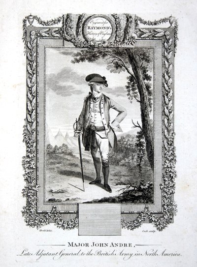 Majoor John Andre, late Adjudant-Generaal van het Britse leger in Noord-Amerika, gegraveerd door Thomas Cook (1744-1818) ca. 1785 door Daniel (after) Dodd
