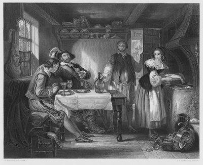 Gil Blas in Pennaflor, uit het schilderij in de Koninklijke Collectie door Daniel (after) Maclise