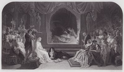 Hamlet door Daniel (after) Maclise