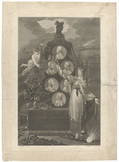Allegorie op de Vrede van Amiens, 1802 door Daniel Berger