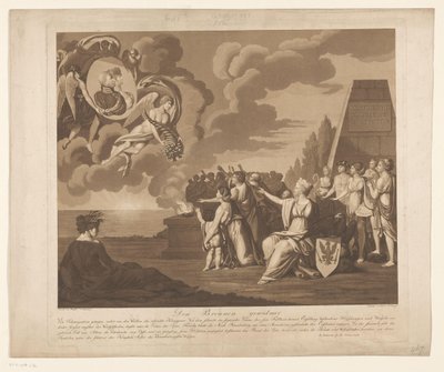 Allegorie op het huwelijk (waarschijnlijk) van Frederik Willem III van Pruisen met Louise van Mecklenburg-Strelitz, 1793 door Daniel Berger