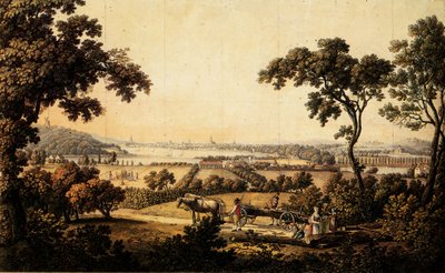 Uitzicht van Klein Glienicke naar Potsdam door Daniel Berger