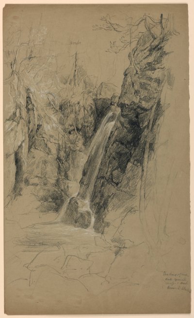 Een Waterval door Daniel Huntington