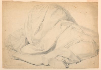 Studie van draperie voor 