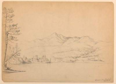 Tekening, Chocorua Mountain vanaf Cara