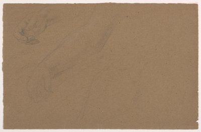 Tekening, rechterhandstudies, 1850-60 door Daniel Huntington