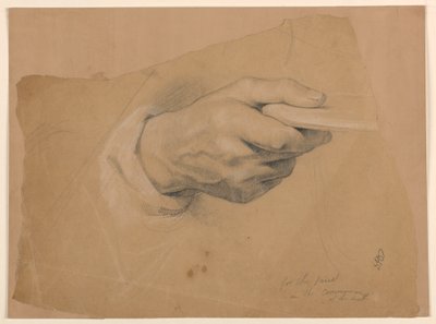 Tekening, Studie voor "Communie van t, 1844 door Daniel Huntington