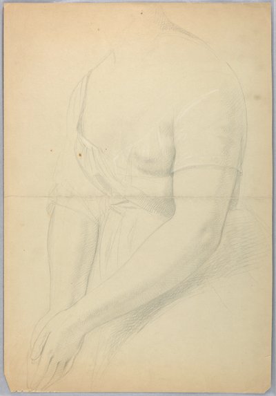 Tekening, Studie voor duplicaat van "C, 1850 door Daniel Huntington