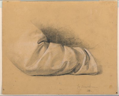 Tekening, Studie voor "Heilige les", 1844 door Daniel Huntington