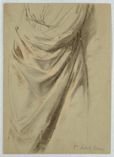 Tekening, Studie voor "Tribuutgeld", 1852 door Daniel Huntington
