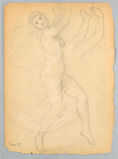 Tekening, Studie voor de National Ac, juni 1868 door Daniel Huntington
