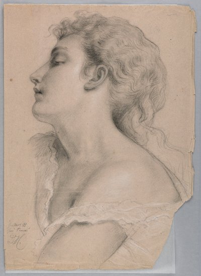 Mevrouw B als Vrede, Studie voor "Gerechtigheid en Vrede" door Daniel Huntington