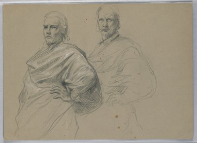 Studie voor "Titian Showing" door Daniel Huntington