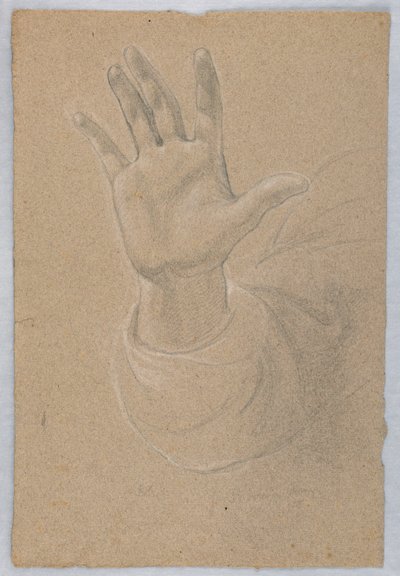 Studie van Hand voor "Vroege Christelijke Martelaren" door Daniel Huntington