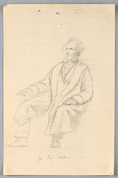 Studie van Samuel F. B. Morse voor "Wetenschappelijke groep" door Daniel Huntington