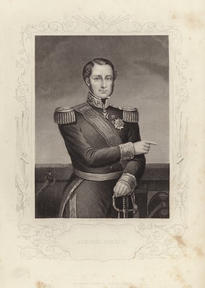 Admiraal Havelin (gravure) door Daniel John. Pound