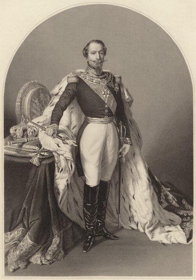 Louis-Napoleon Bonaparte (gravure) door Daniel John. Pound