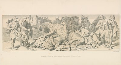 De Dood van Tostig en Harold Hardrada, na de Slag bij Stamford Bridge door Daniel Maclise