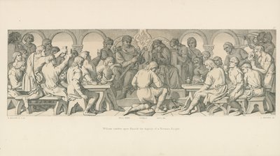 Willem verleent Harold de waardigheid van een Normandische ridder door Daniel Maclise