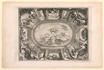 Plaat in Nouveaux livres de peintures de salles et d’escaliers (Nieuwe boeken over schilderijen voor kamers en trappen) door Daniel Marot