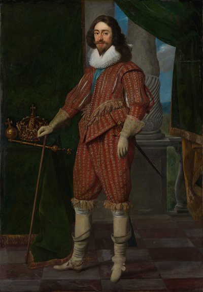 Karel I 1600-1649, Koning van Engeland, 1629 door Daniel Mytens