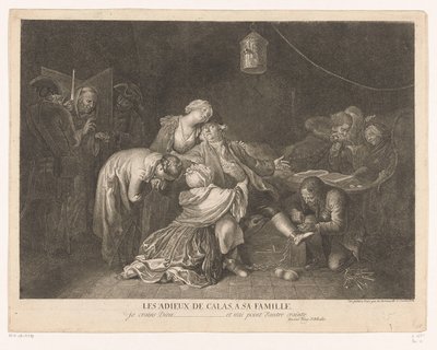 Afscheid van Jean Calas in de gevangenis door Daniel Nikolaus Chodowiecki
