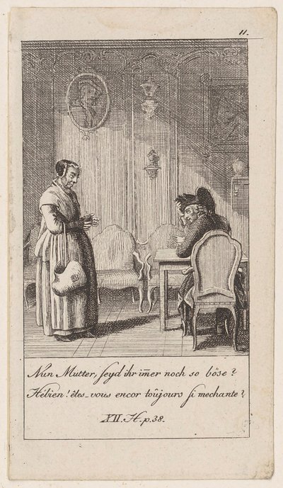 Blad 11 bij „Anekdotes en karaktertrekken van Frederik II, koning van Pruisen” door Daniel Nikolaus Chodowiecki