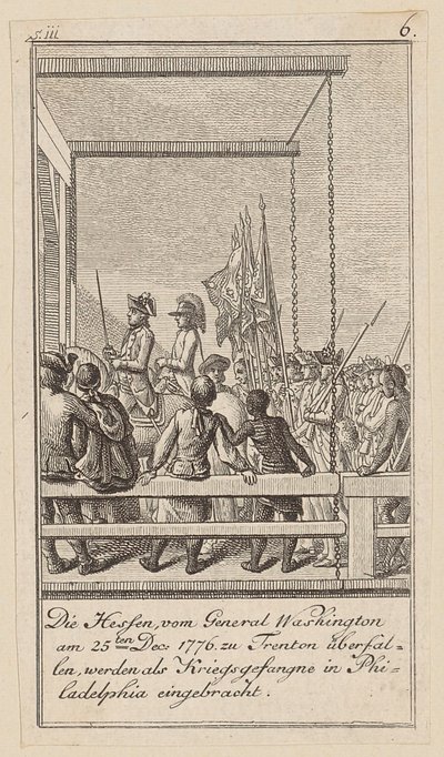 Blad 6 uit de reeks bij het essay „De geschiedenis van de revolutie van Noord-Amerika“, door M. C. Sprengel. door Daniel Nikolaus Chodowiecki