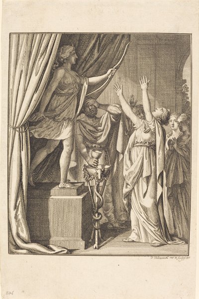 Diana door Daniel Nikolaus Chodowiecki