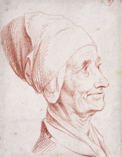 Portret van een Man die naar verluidt Voltaire is, Klein Borstbeeld, in Profiel door Daniel Nikolaus Chodowiecki