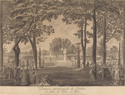 Eerste wandeling door Berlijn door Daniel Nikolaus Chodowiecki