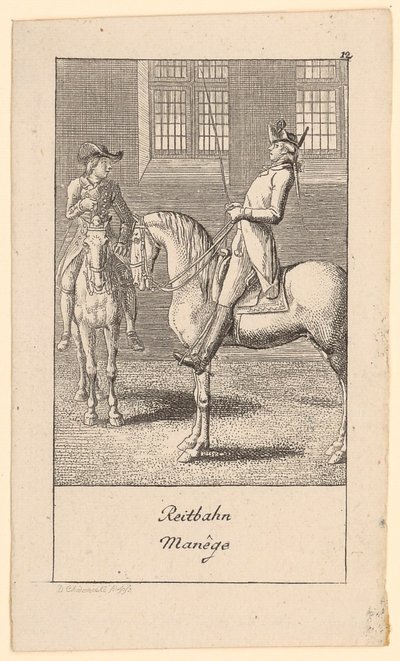 Rijbaan door Daniel Nikolaus Chodowiecki