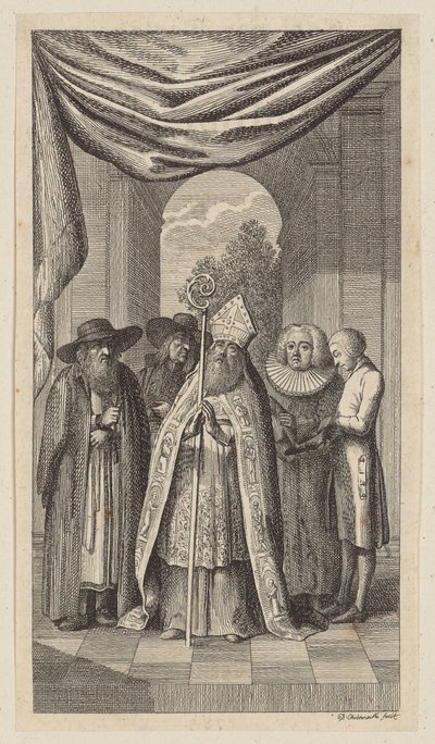 Titelgravure voor Salzmanns „Carl von Carlsberg”, vierde deel door Daniel Nikolaus Chodowiecki