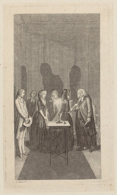 Titelgravure voor “Carl von Carlsberg” van Salzmann, tweede deel door Daniel Nikolaus Chodowiecki