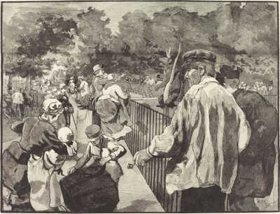 In de Jardin des Plantes door Daniel Vierge