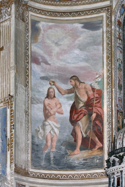Doop van Jezus door Sint Johannes door Daniele Crespi