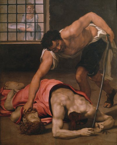 De onthoofding van Johannes de Doper door Daniele da Volterra