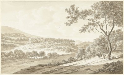 Gezicht op Palestrina, gezien vanuit de Villa Adriana door Daniël Dupré