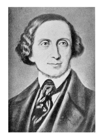 Portret van Hans Christian Andersen (1805-75) door Danish School