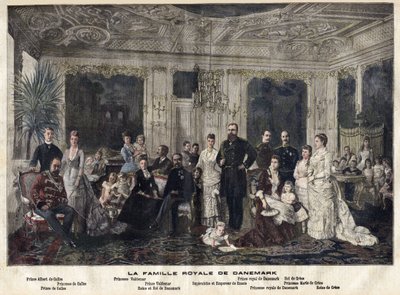De koninklijke familie van Denemarken door Danish School