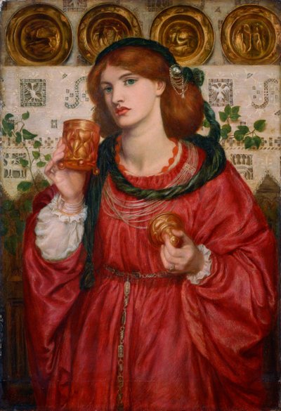 De liefdesbeker, 1867 door Dante Gabriel Charles Rossetti